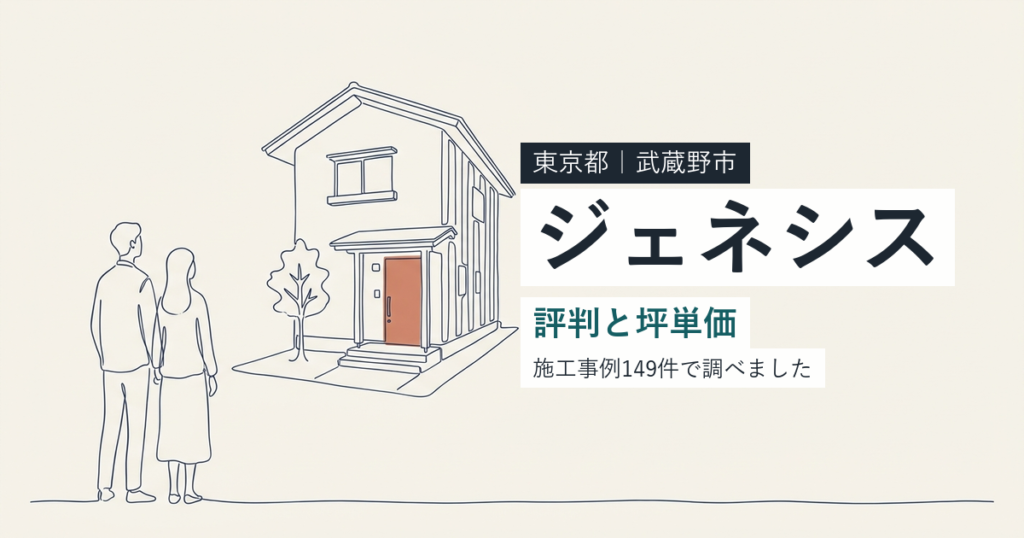 ジェネシス（東京都武蔵野市）の評判と坪単価