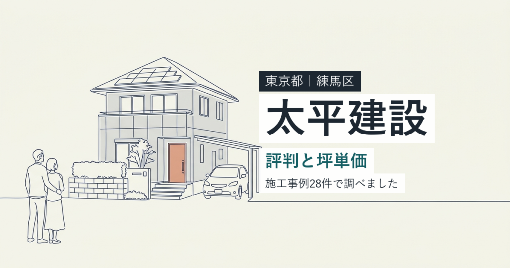 太平建設（東京都練馬区）の評判と坪単価